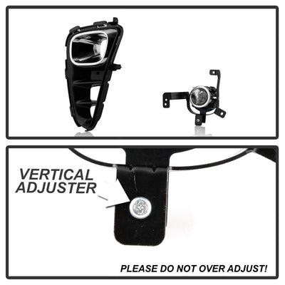 Clear OEM Style Fog Light w/Universal Switch <br>18-20 Kia Picanto