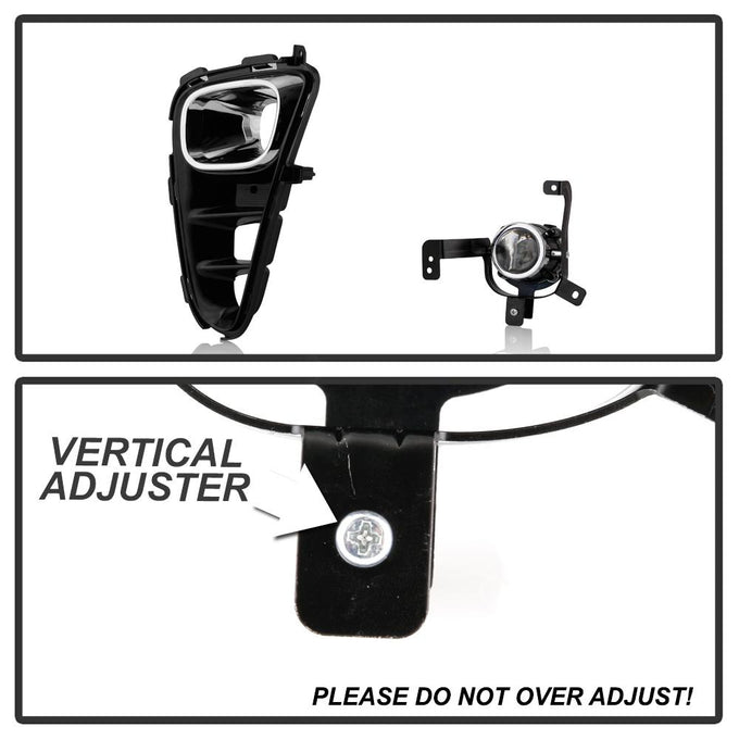 Clear OEM Style Fog Light w/Universal Switch <br>18-20 Kia Picanto