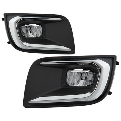 Clear OEM Style LED Fog Lights w/OEM Fit Switch <br>18-20 Toyota Sequoia