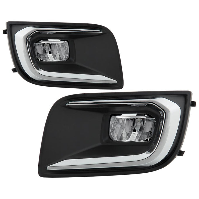 Clear OEM Style LED Fog Lights w/OEM Fit Switch <br>18-20 Toyota Sequoia