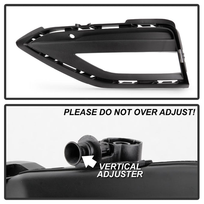 Clear OEM Style Fog Lights w/Universal Switch <br>19-21 Volkswagen Jetta