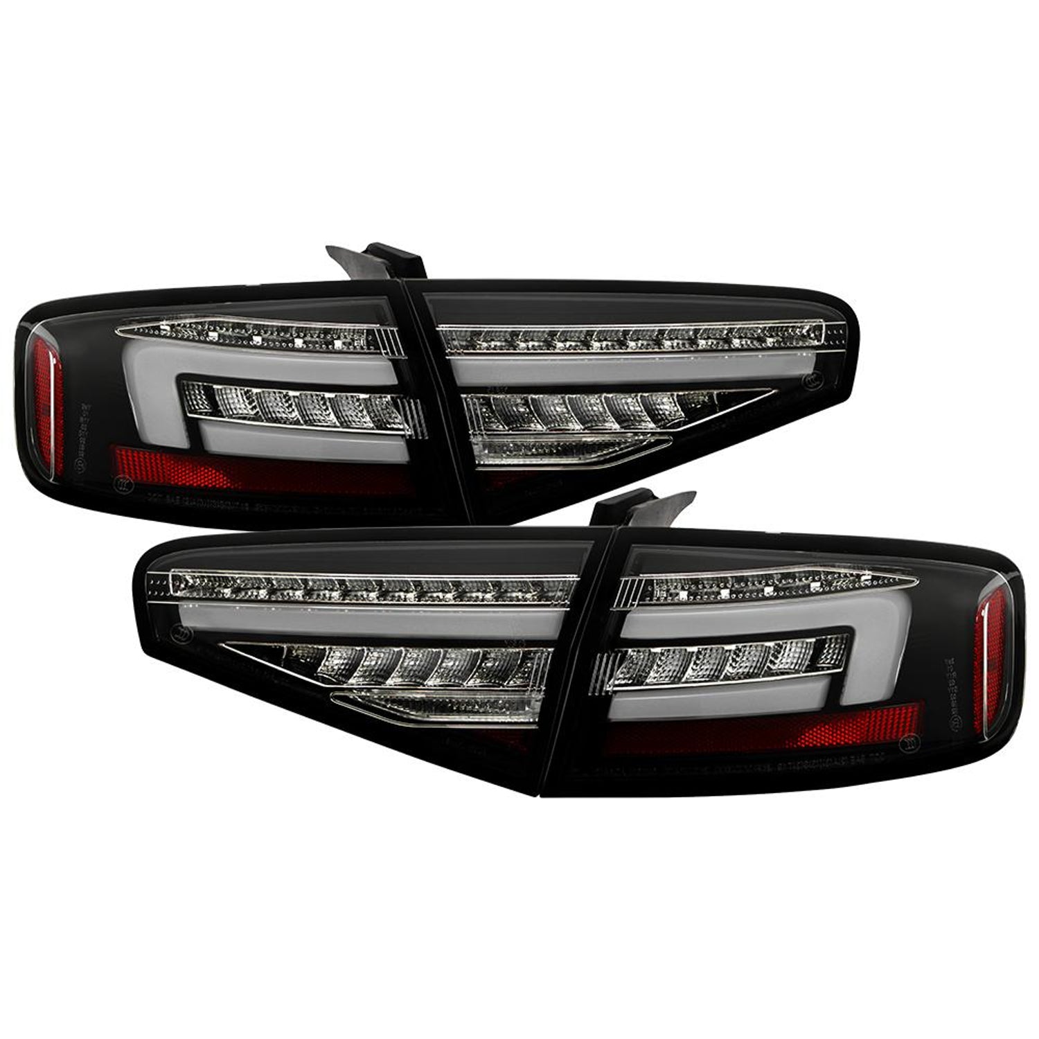 Black LED Tail Lights <br>13-16 Audi A4 A4 Quattro S4 A4 allroad