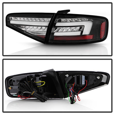 Black LED Tail Lights <br>13-16 Audi A4 A4 Quattro S4 A4 allroad