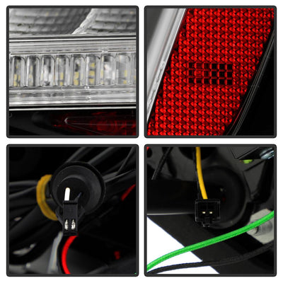Black LED Tail Lights <br>13-16 Audi A4 A4 Quattro S4 A4 allroad
