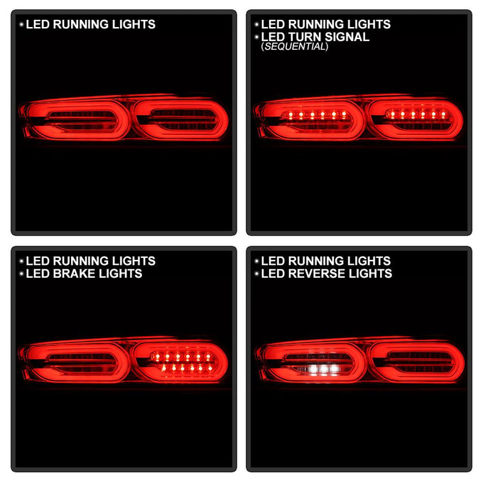 Chrome LED Tail Lights <br>16-18 Chevrolet Camaro