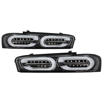 Black LED Tail Lights <br>16-18 Chevrolet Camaro
