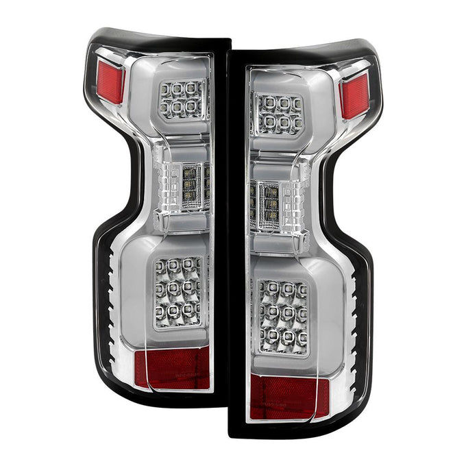 Chrome LED Tail Lights <br>19-20 Chevy Silverado 1500 2500 3500 4500 5500 6500 HD