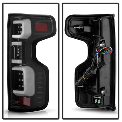 Black LED Tail Lights <br>19-20 Chevy Silverado 1500 2500 3500 4500 5500 6500 HD