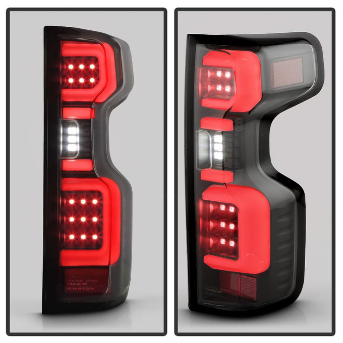 Black LED Tail Lights <br>19-20 Chevy Silverado 1500 2500 3500 4500 5500 6500 HD