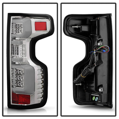 Chrome LED Tail Lights <br>19-20 Chevy Silverado 1500 2500 3500 4500 5500 6500 HD