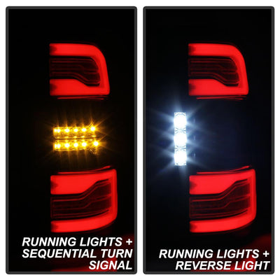 Black LED Tail Lights <br>19-20 Ram 1500