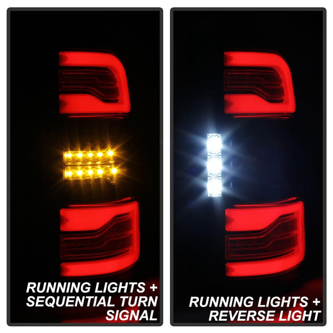 Black LED Tail Lights <br>19-20 Ram 1500