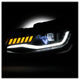 Sequential Turn Signal Black LED Headlights <br>16-18 Chevrolet Camaro