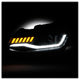 Sequential Turn Signal Black Projector Headlights <br>16-18 Chevrolet Camaro