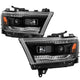 Sequential Turn Signal Black Projector Headlights <br>19-20 Ram 1500