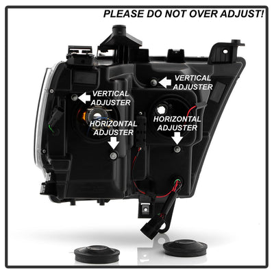 Sequential Turn Signal Black Projector Headlights <br>19-20 Ram 1500