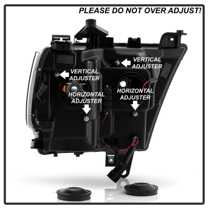 Sequential Turn Signal Black Projector Headlights <br>19-20 Ram 1500
