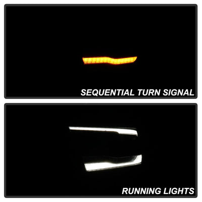 Sequential Turn Signal Black Projector Headlights <br>19-20 Ram 1500