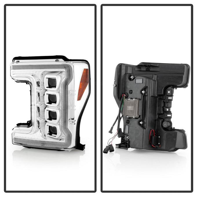 Sequential Turn Signal Black LED Headlights <br>17-19 Ford F-450 Super Duty F-250 Super Duty F-350 Super Duty