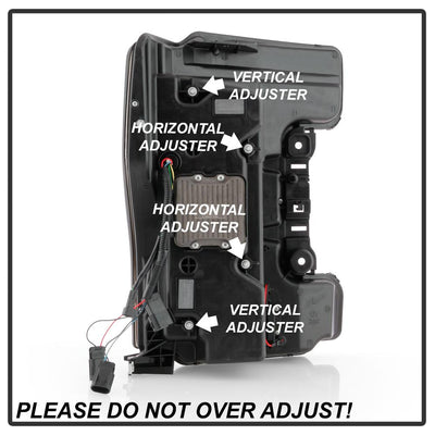 Sequential Turn Signal Black LED Headlights <br>17-19 Ford F-450 Super Duty F-250 Super Duty F-350 Super Duty