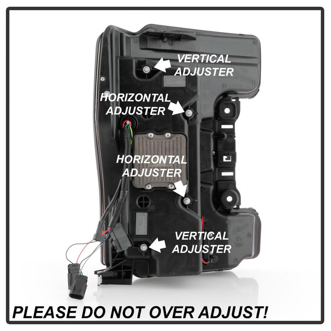 Sequential Turn Signal Black LED Headlights <br>17-19 Ford F-450 Super Duty F-250 Super Duty F-350 Super Duty