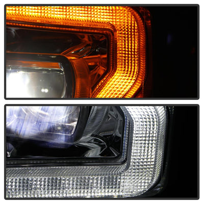 Sequential Turn Signal Black LED Headlights <br>17-19 Ford F-450 Super Duty F-250 Super Duty F-350 Super Duty