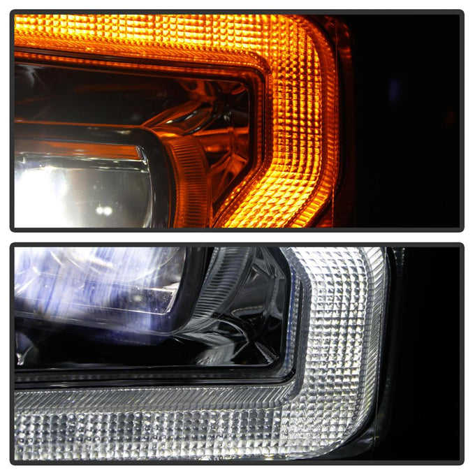 Sequential Turn Signal Black LED Headlights <br>17-19 Ford F-450 Super Duty F-250 Super Duty F-350 Super Duty
