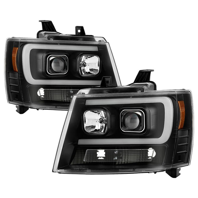 Black LED Low Beam Headlights <br>07-14 Chevy Avalanche Suburban 1500 2500