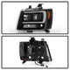 Black LED Low Beam Headlights <br>07-14 Chevy Avalanche Suburban 1500 2500