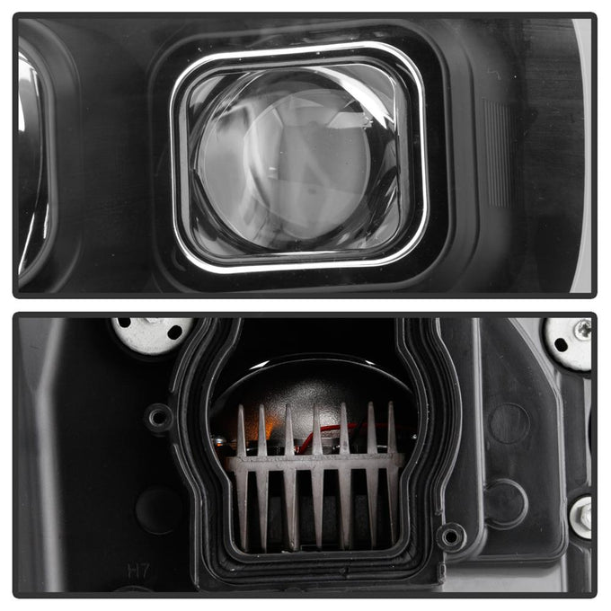 Black LED Low Beam Headlights <br>07-14 Chevy Avalanche Suburban 1500 2500