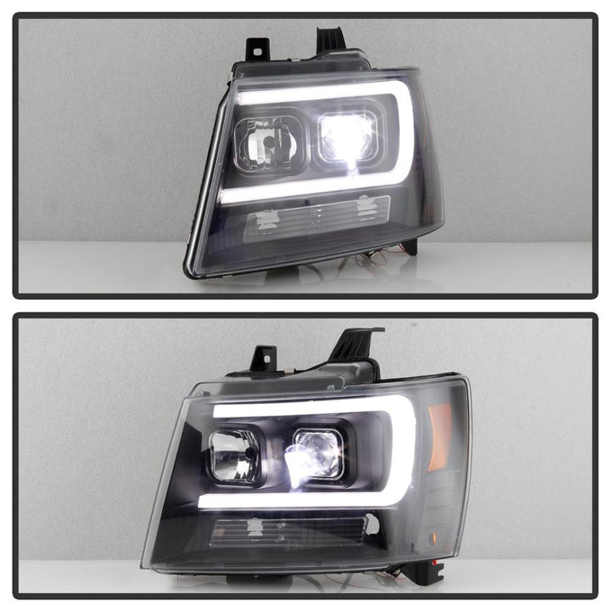 Black LED Low Beam Headlights <br>07-14 Chevy Avalanche Suburban 1500 2500