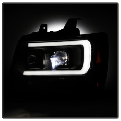 Black LED Low Beam Headlights <br>07-14 Chevy Avalanche Suburban 1500 2500