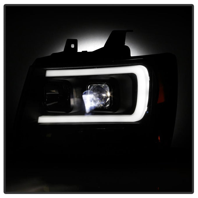 Black LED Low Beam Headlights <br>07-14 Chevy Avalanche Suburban 1500 2500