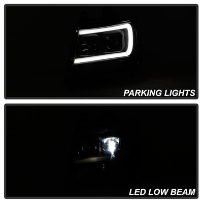 Black LED Low Beam Headlights <br>07-14 Chevy Avalanche Suburban 1500 2500