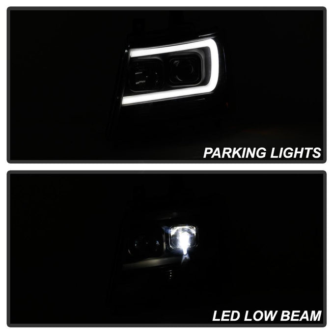 Black LED Low Beam Headlights <br>07-14 Chevy Avalanche Suburban 1500 2500