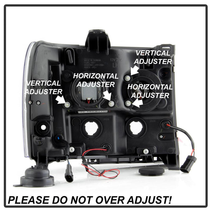 Black LED Low Beam Headlights <br>07-13 GMC Sierra 1500 Sierra 2500 HD Sierra 3500 HD