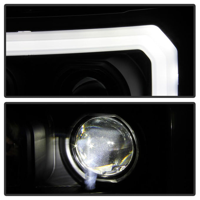 Black LED Low Beam Headlights <br>07-13 GMC Sierra 1500 Sierra 2500 HD Sierra 3500 HD