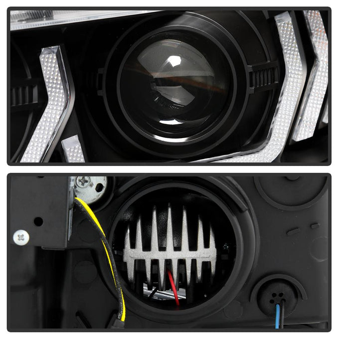 Sequential Turn Signal Black LED Headlights <br>16-20 Honda Civic