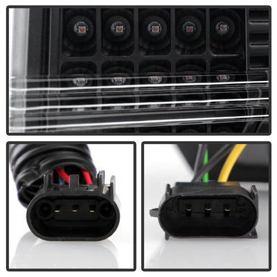 Sequential Turn Signal Black Light Bar Projector Headlights <br>09-14 Ford F-150