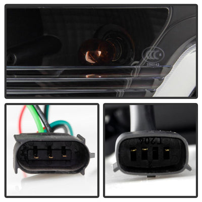 Black Light Bar Projector Headlights <br>13-14 Ford F-150
