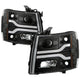 Black Projector Headlights <br>07-13 Chevy Silverado 1500, 2500 HD, 3500 HD