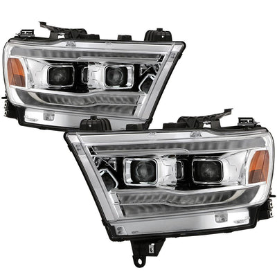 Chrome High power LED Module (High Beam And Low Beam) Equipped Headlights <br>19-20 Ram 2500 1500 3500 5500 4500