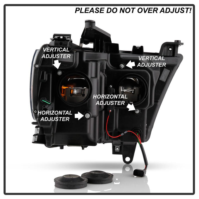 Chrome High power LED Module (High Beam And Low Beam) Equipped Headlights <br>19-20 Ram 2500 1500 3500 5500 4500