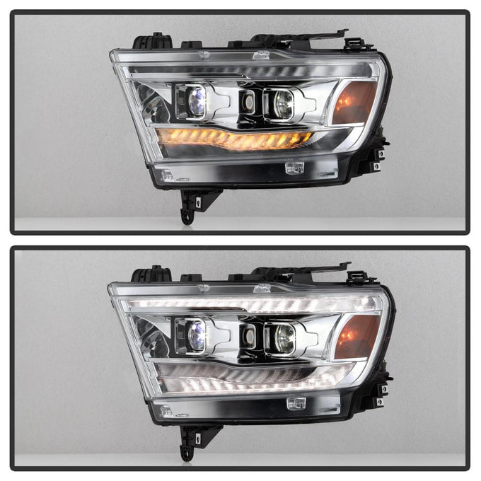 Chrome High power LED Module (High Beam And Low Beam) Equipped Headlights <br>19-20 Ram 2500 1500 3500 5500 4500