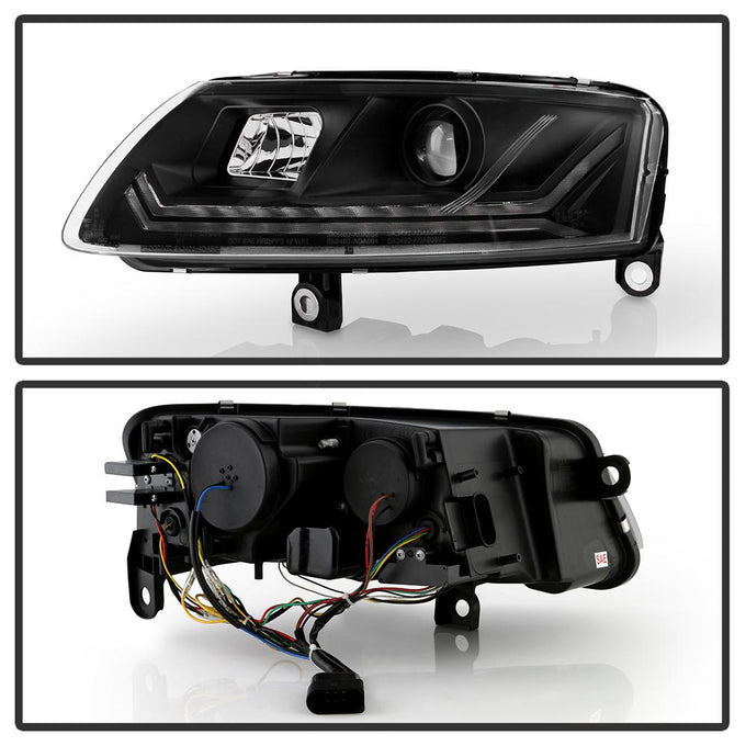 Sequential LED Turn Signal Lights Projector Headlights <br>09-11 Audi A6 A6 Quattro