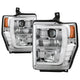Version 2 Chrome High Power LED Module ( Low Beam ) Equipped Headlights <br>08-10 Ford F-250 F-350 F-450 Super Duty