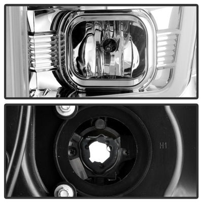Version 2 Chrome High Power LED Module ( Low Beam ) Equipped Headlights <br>08-10 Ford F-250 F-350 F-450 Super Duty