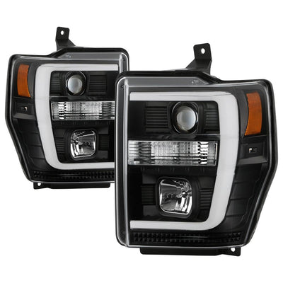 Version 2 Black High Power LED Module ( Low Beam ) Equipped Headlights <br>08-10 Ford F-250 F-350 F-450 Super Duty