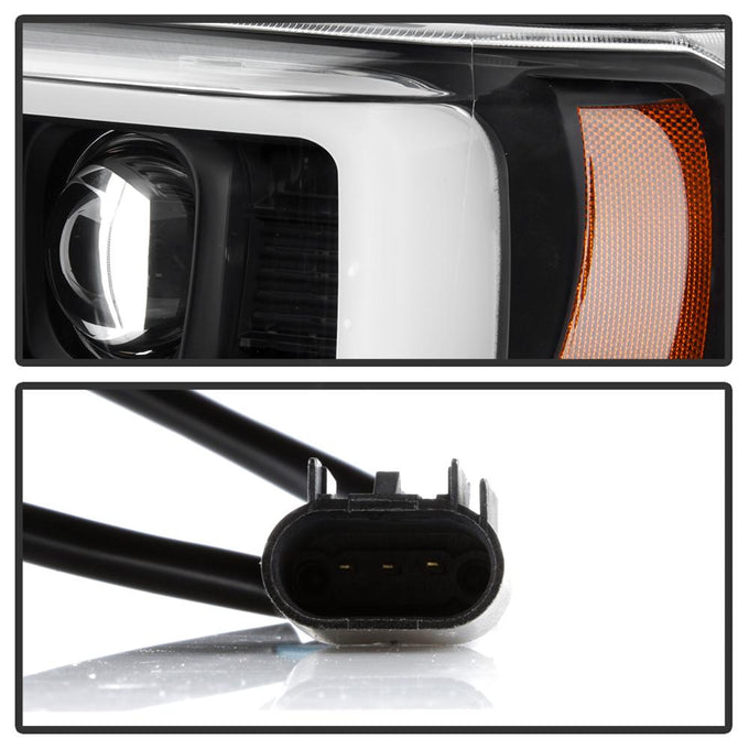 Version 2 Black High Power LED Module ( Low Beam ) Equipped Headlights <br>08-10 Ford F-250 F-350 F-450 Super Duty