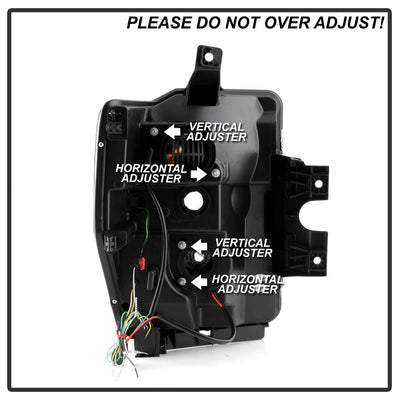 Version 2 Black High Power LED Module ( Low Beam ) Equipped Headlights <br>08-10 Ford F-250 F-350 F-450 Super Duty